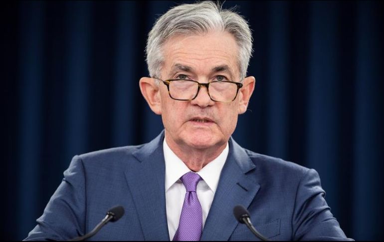 Jerome Powell, presidente de la Fed. El organismo también mejoró sus pronósticos para el empleo en Estados Unidos. EFE/ARCHIVO