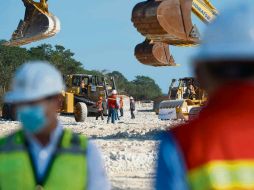 Estado actual de las obras del Tren Maya en el Tramo 2, ubicado en Campeche. ESPECIAL