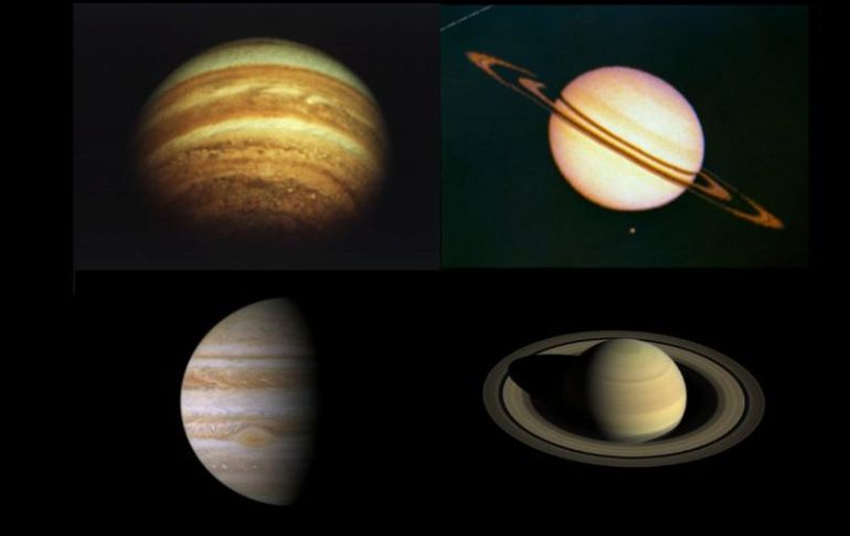 Júpiter y Saturno son los dos planetas más grandes del Sistema Solar. ESPECIAL / Nasa.gov