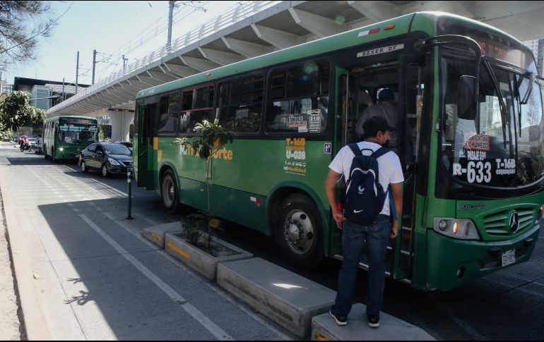 La tarifa en la ZMG continuará en 9.50 pesos y la del Área Metropolitana de Puerto Vallarta, en 10 pesos. EL INFORMADOR/ARCHIVO