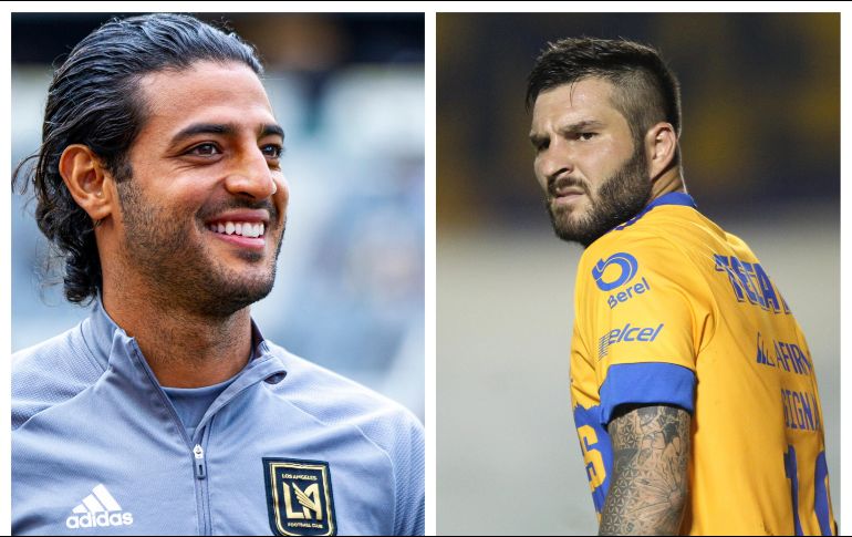 BOMBARDEROS. El duelo en la Final de la Concachampions enfrentará a Carlos Vela y André-Pierre Gignac. ESPECIAL