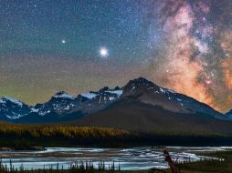 “Gran Conjunción”. Los astros fueron visibles en todas las partes del mundo debido a que el evento ocurrió de noche. ESPECIAL