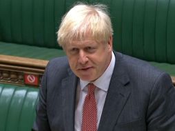 Boris Johnson celebró el acuerdo con una fotografía en redes sociales. AFP / ARCHIVO