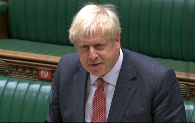 Boris Johnson celebró el acuerdo con una fotografía en redes sociales. AFP / ARCHIVO