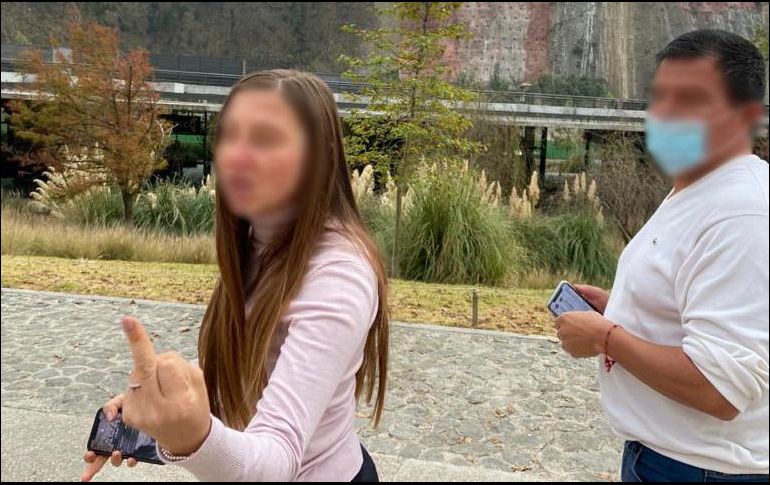 La cuenta de Twitter del parque La Mexicana, donde ocurrieron los hechos, fue quién exhibió una imagen de la mujer. ESPECIAL/ @mexicanaparque