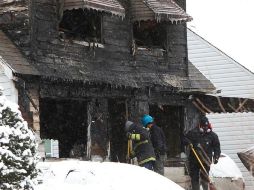Los bomberos acudieron al lugar debido a una llamada recibida poco antes de las 9:00 de la mañana. AP/M. Wright-Detroit Free Press