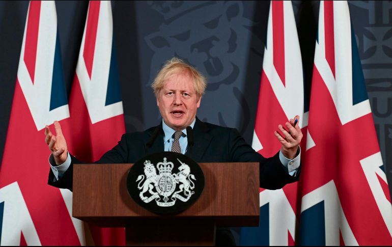 BORIS JOHNSON. El primer ministro británico celebró el nuevo tratado.  AP