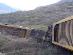 Al menos 11 vagones se salieron de las vías, detallan autoridades. ESPECIAL