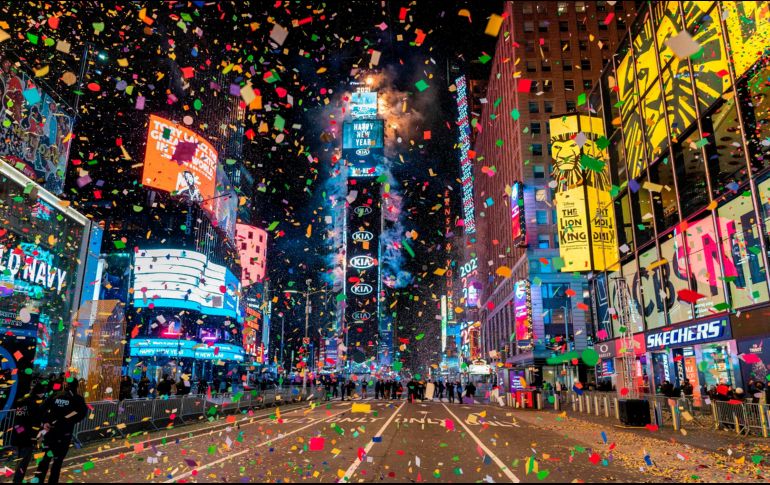 En Times Square, la tradicional 