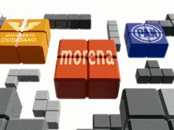 Morena y MC son los únicos que superan el 20% de intención de voto, pero también PAN y PRI están rozando los dos dígitos y el resto pueden rascar algunos. EL INFORMADOR/E. Victoria