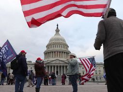Donald Trump quiere que el vicepresidente Mike Pence revoque el resultado electoral en la sesión del Congreso de hoy que debe certificar los votos electorales de los estados. AFP / Getty Images / W. McNamee