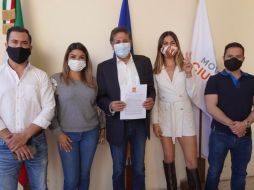 Frangie Saade informó el 29 diciembre que ya había presentado su registro como precandidato a la alcaldía zapopana por MC. TWITTER / @juanjosefrangie