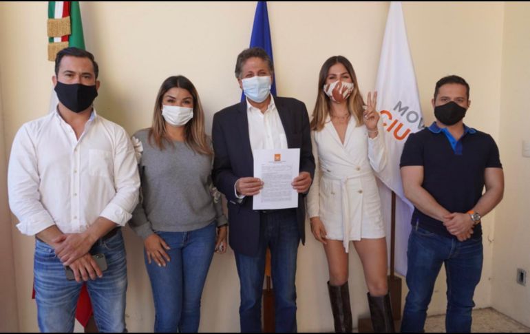 Frangie Saade informó el 29 diciembre que ya había presentado su registro como precandidato a la alcaldía zapopana por MC. TWITTER / @juanjosefrangie