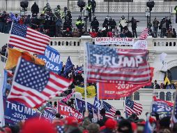 Trump justificó en un tuit el asalto al Capitolio por parte de sus seguidores. EFE/EPA/M. Reynolds