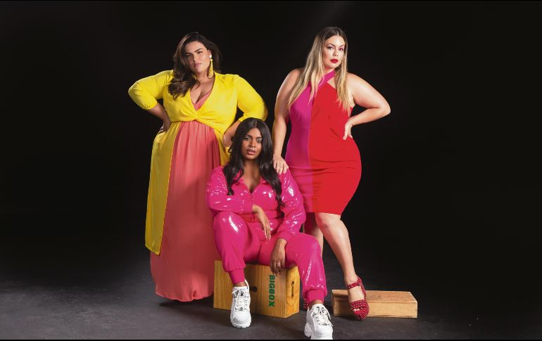 Bellezas. Mayara Russi, Nahuane Drumond y Fluvia Lacerda serán las protagonistas de la segunda temporada de “Belleza XL”. CORTESÍA