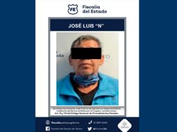 A José Luis 'N' se le dicta prisión preventiva por nueve meses como medida cautelar. TWITTER/ Fiscalía de Jalisco
