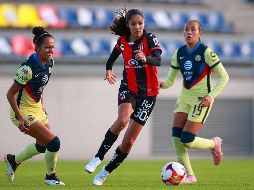 Alison González marcó los dos tantos para las rojinegras. IMAGO7 / E. Sánchez