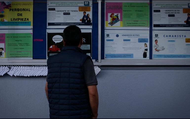 La recuperación del empleo en Jalisco que empezó en agosto con 15 mil 861 empleos nuevos se mantuvo hasta noviembre. EL INFORMADOR / ARCHIVO