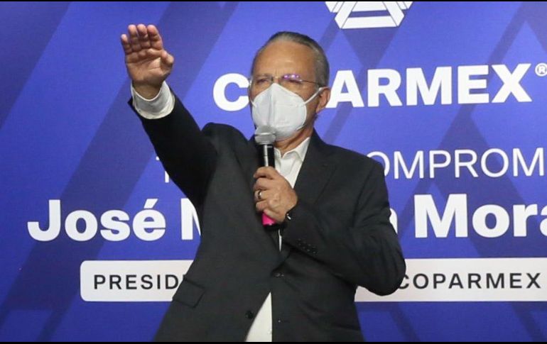 José Medina Mora ofreció la colaboración de la Coparmex en la reactivación económica y en el aumento al salario mínimo. TWITTER/Coparmex
