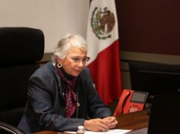 Sánchez Cordero reconoció que están en el momento más importante de la lucha contra la pandemia. TWITTER/@M_OlgaSCordero