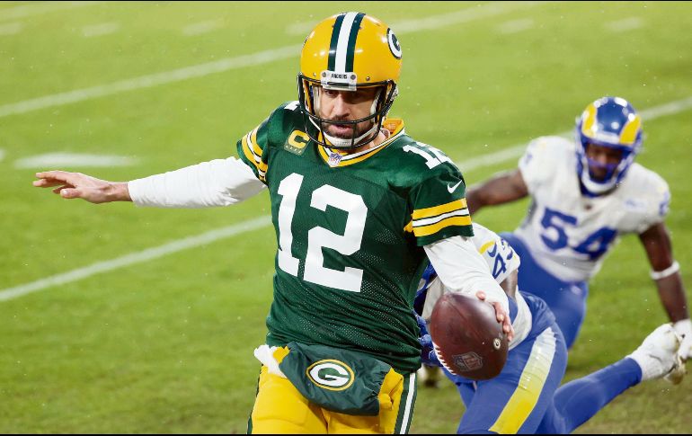 Aaron Rodgers jugará por primera vez una Final de Conferencia en el Lambeau Field. AFP/D. Buell