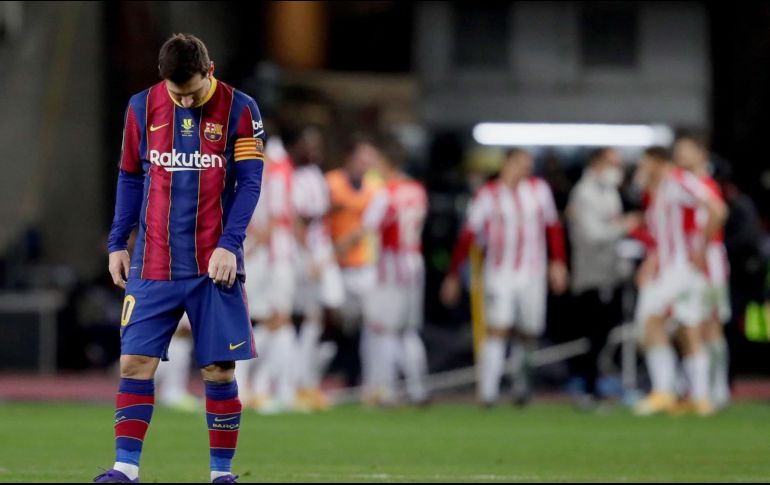 Nunca hasta ahora, en 753 partidos con el primer equipo azulgrana, Messi había recibido una tarjeta roja.