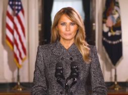 En la única referencia aparente al violento asalto al Capitolio, Melania aseguró que 
