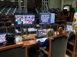 Los panistas apoyaron a la administración estatal en temas polémicos como la contratación de créditos. Congreso de Jalisco / ARCHIVO