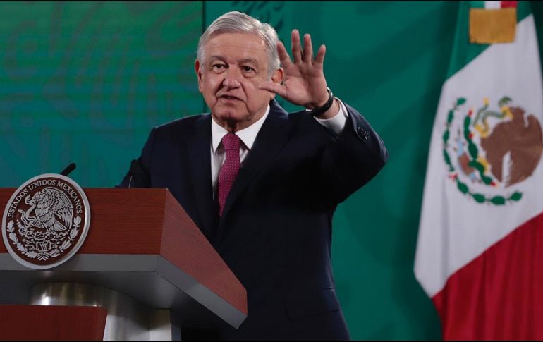 ''Hoy es el acto de investidura del nuevo presidente de Estados Unidos, el señor Biden, aprovecho para desear que todo salga muy bien, que esta ceremonia se lleve a cabo con tranquilidad paz'', dijo AMLO. SUN / B. Fregoso