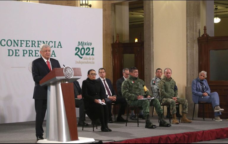 Durante la mañanera de este miércoles, AMLO fue cuestionado sobre su antiguo rival. SUN / C. Mejía