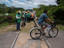 El Tren Maya es uno de los proyectos emblemáticos de AMLO para más de mil 500 kilómetros de extensión en cinco estados. EFE/ARCHIVO