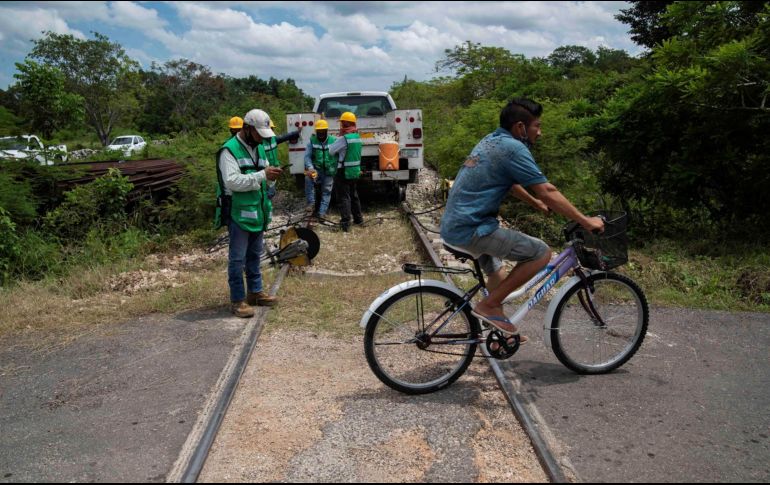 El Tren Maya es uno de los proyectos emblemáticos de AMLO para más de mil 500 kilómetros de extensión en cinco estados. EFE/ARCHIVO