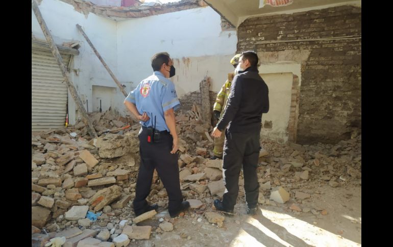 El incidente se suscitó en un inmueble en el cruce de Juárez Sur y Constitución Poniente , en la cabecera municipal de Tlajomulco. ESPECIAL