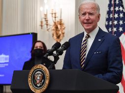 En la versión de las autoridades de la Unión Americana, Biden utilizó la llamada para exponer su plan en el ámbito migratorio y todo lo que quiere conseguir con él. AFP / N. Kamm