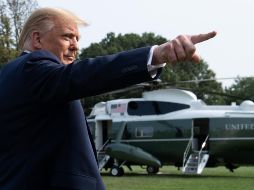 Trump llegó el miércoles pasado a radicarse en su club minutos antes de que el demócrata Joe Biden asumiera la Presidencia. AFP / ARCHIVO