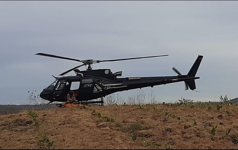 Para rescatar el cuerpo fue necesario el uso del helicóptero 