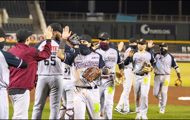 La serie de campeonato se reanudará el viernes en Hermosillo. TWITTER/clubtomateros