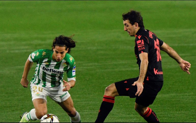 Es importante recordar que Lainez venía de varios partidos en los que había sido considerado como titular con el Real Betis. EFE