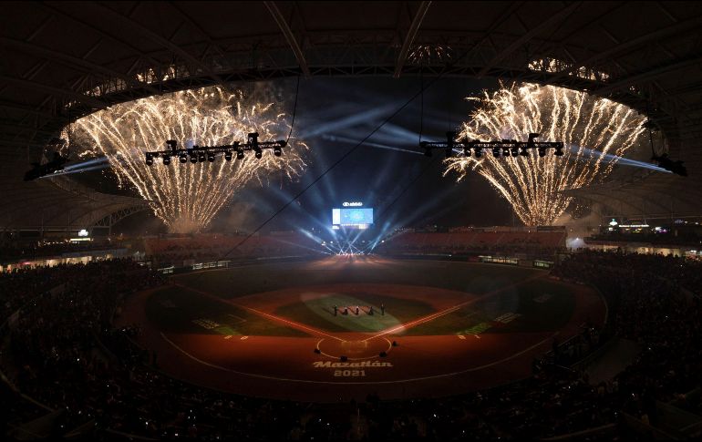 Vista general del estadio Teodoro Mariscal, durante la inauguración de la Serie del Caribe 2021, que se lleva a cabo en Mazatlán. EFE / C. Ramírez