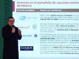 En Palacio Nacional, Ebrard Casaubón destaca que todo el gabinete federal está volcado a ayudar al sector salud para ayudar en este tema. SUN / D. Sánchez