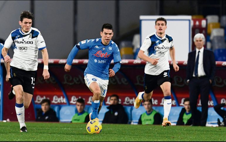 TITULAR. El “Chucky” jugó 82 minutos en la igualada de los napolitanos. EFE