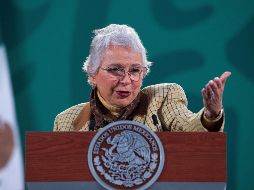 Para la celebración de la promulgación de la Carta Magna, Olga Sánchez asistirá al Teatro de la República en la capital queretana. EFE/ Presidencia de México