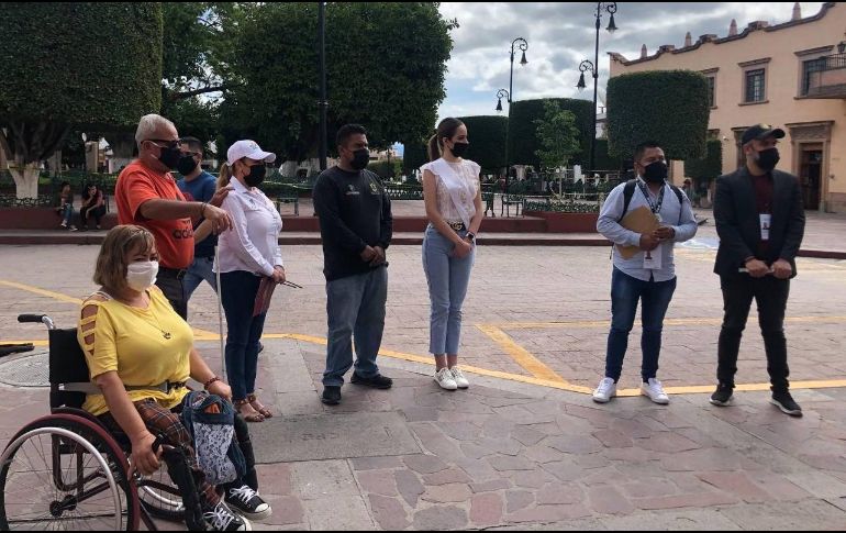 A través de la conformación de brigadas, que fueron integradas por personas con discapacidad, se analizaron diversos aspectos en los Pueblos Mágicos del Estado. ESPECIAL/ Gobierno de Jalisco