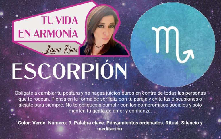 Números, colores, rituales y recomendaciones para Escorpión
