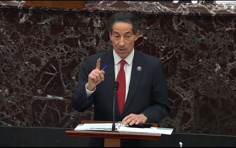 El congresista demócrata por Maryland, Jamie Raskin, quien está al frente del equipo de 