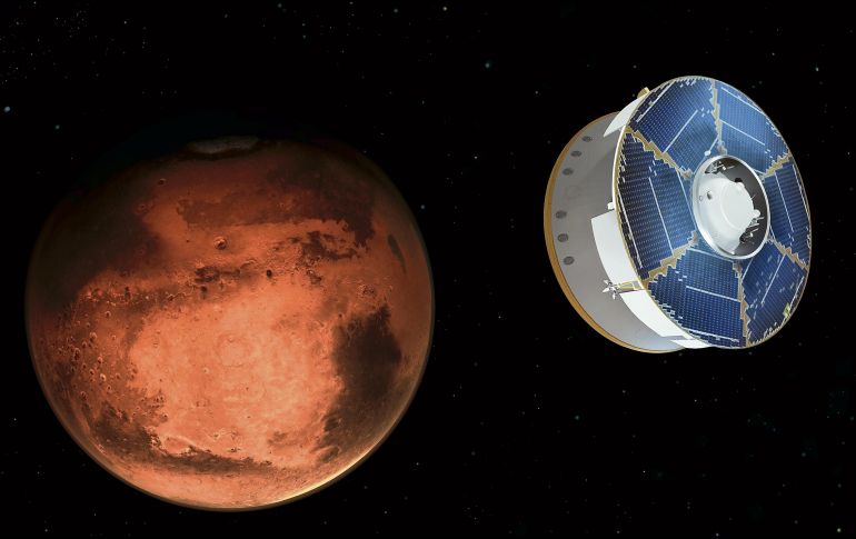 La  nave viajó casi siete meses antes hacer contacto con su objetivo. AP