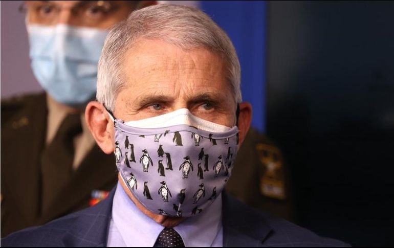 Fauci ha recomendado con anterioridad el uso de dos mascarillas. GETTY IMAGES