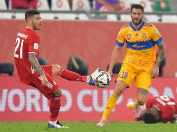 Bayern ha sido el equipo que más ha pisado el área rival, pero no ha tenido profundidad y no ha encontrado la claridad suficiente a la ofensiva para hacerle daño a la zaga de Tigres. EFE / N. Thekkayil