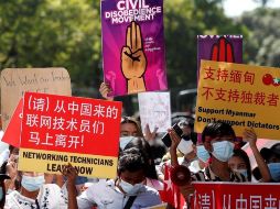 Este viernes están convocadas grandes movilizaciones a lo largo del país para repudiar al gobierno militar. EFE/N. Chan