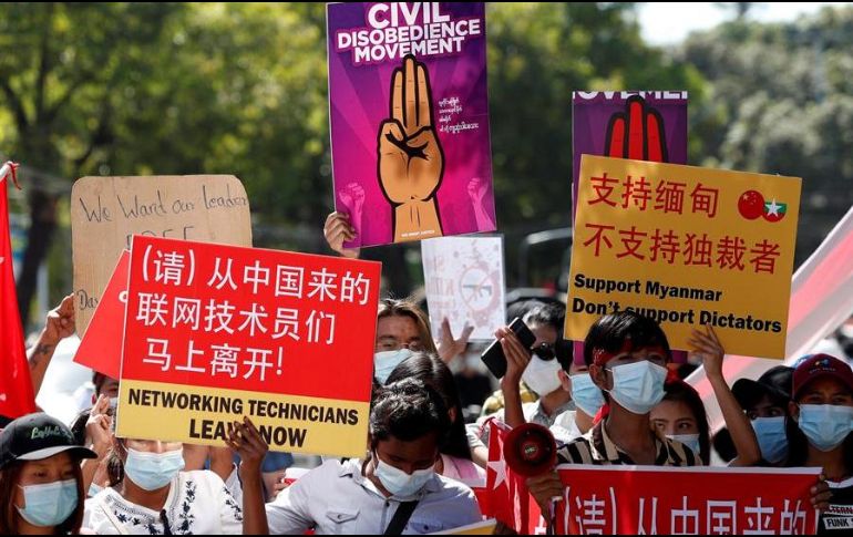 Este viernes están convocadas grandes movilizaciones a lo largo del país para repudiar al gobierno militar. EFE/N. Chan